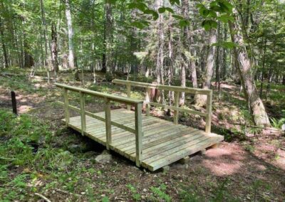Adirondack Ecotrail This new bridge was built by our summer interns in 2021