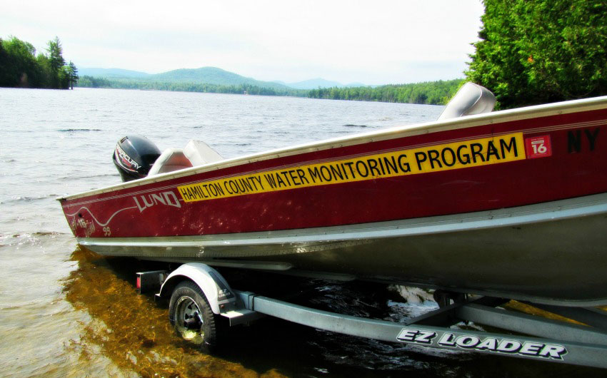 Hamilton County Lake Monitoring Program Boat