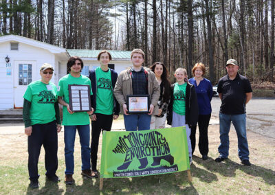 Envirothon first place winners Bryon and riends Long Lake Central School