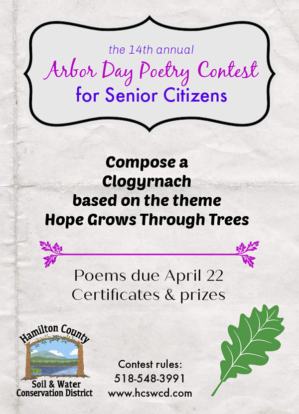 2022 arbor day poetry contest poster